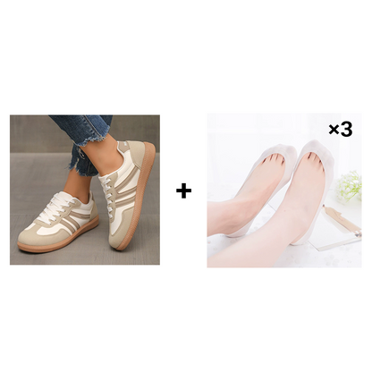 🔥Verkaufsschlager🔥Damen Stylische Runde Zehen Rutschfeste Freizeitschuhe