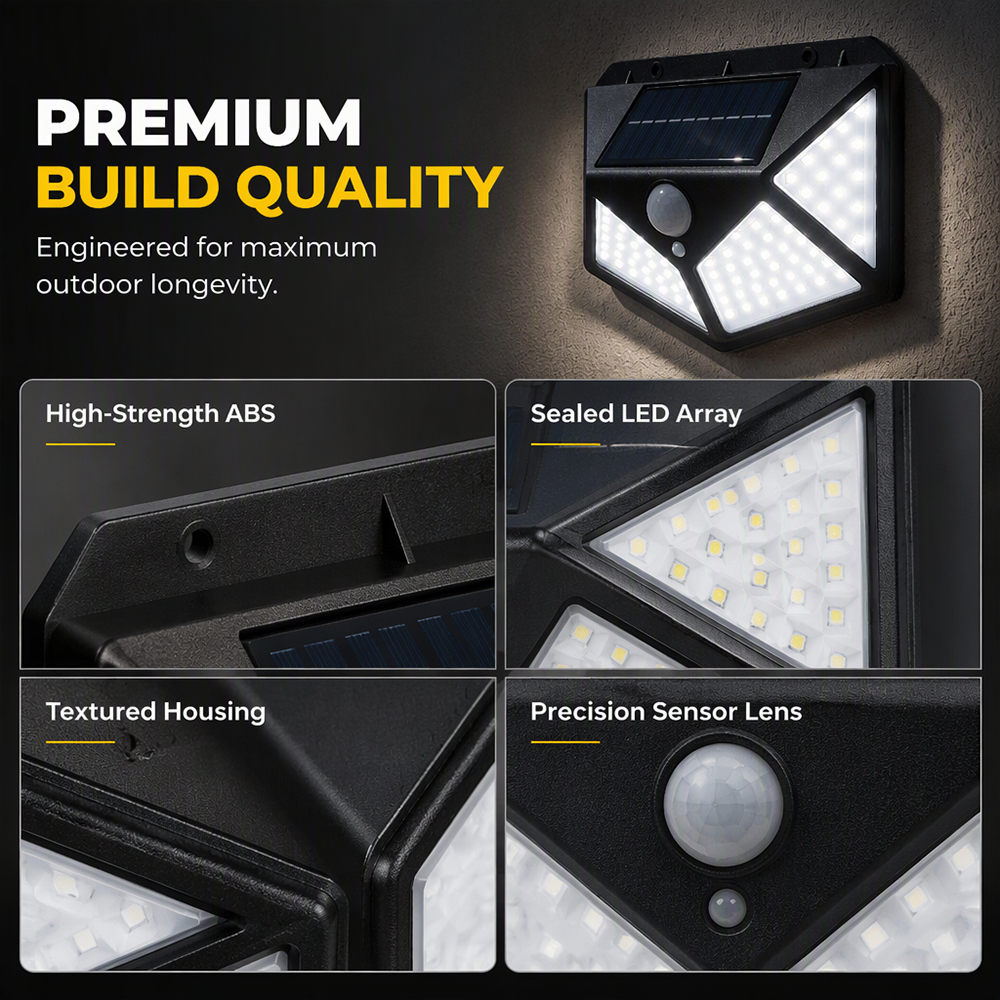 🔆 Kaufe 1, erhalte 1 GRATIS! Solar-Wandleuchte Außen Wasserdicht – Automatisch hell, zuverlässig sicher! 🏡 140 LEDs, kabellose Wandmontage, regenfest 🛡️