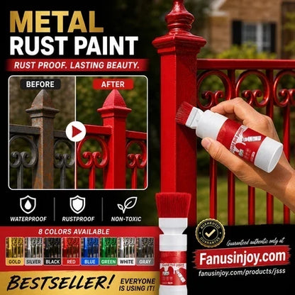 🖌️ Wasserbasierte Metallic-Silber-Farbe – Deckend, schnell trocknend & mit integriertem Pinsel – Ideal für kreative Projekte & Deko ✨