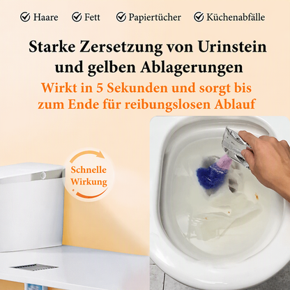 🔥 Kaufe 1, erhalte 1 GRATIS!🧽Abflussreinigungspulver gegen Verstopfungen und Gerüche, 4 × 30 g je Schachtel
