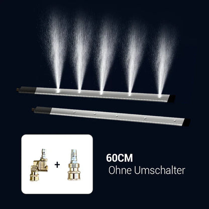 Reinigungsstab für Kühlsysteme: Wasser/Luft-Kombisystem zur Demontagefreien Auto-Reinigung