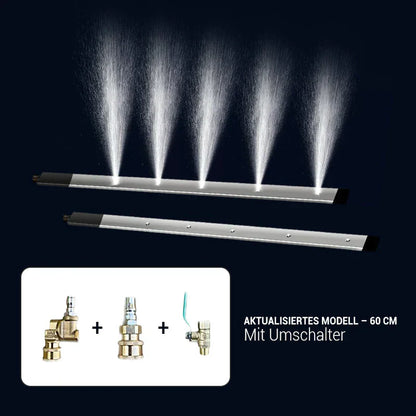 Reinigungsstab für Kühlsysteme: Wasser/Luft-Kombisystem zur Demontagefreien Auto-Reinigung