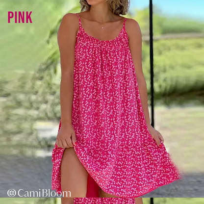 🎉Der Sommer steht vor der Tür.! 50% Rabatt 🛍️ Camisole-Kleid mit Blumenmuster
