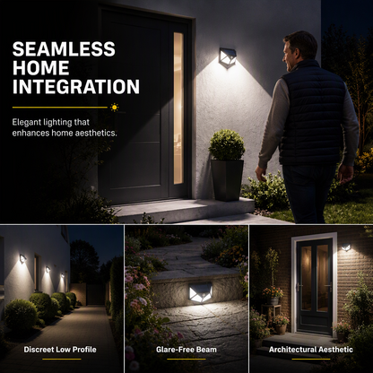 🔆 Kaufe 1, erhalte 1 GRATIS! Solar-Wandleuchte Außen Wasserdicht – Automatisch hell, zuverlässig sicher! 🏡 140 LEDs, kabellose Wandmontage, regenfest 🛡️