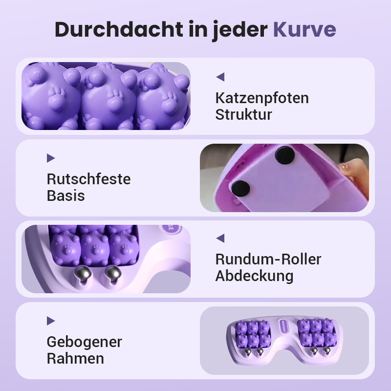 💜Der bequemste Blutkreislauf-Förderer💜Tragbarer Fußmassageroller mit Doppelrollen