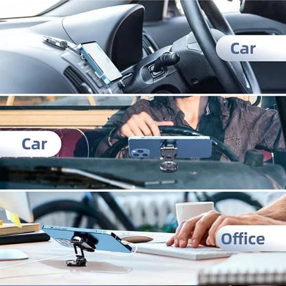 🚗 50 % Rabatt! Magnetischer Handyhalter fürs Auto – Fester Halt, freie Sicht! 📱 360° drehbar, faltbar & bequem mit einer Hand verstellbar 🧲
