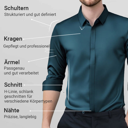 🎉2025 Neuheiten-Schnäppchenangebot✨Knitterfreies Stretchhemd für Herren