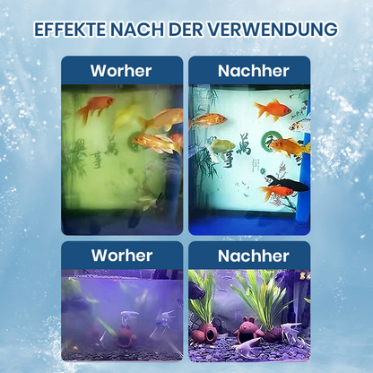 Leistungsstarke Tablette zur Wasserreinigung im Aquarium