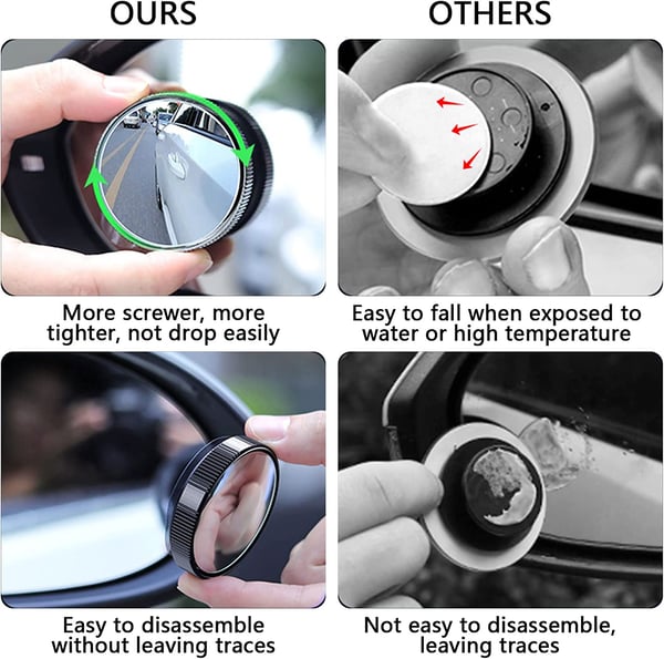 💥 50 % Rabatt! Toter-Winkel-Spiegel fürs Auto – Kein blinder Fleck, volle Sicherheit! 🚗 360° drehbar, einfach montiert, für alle Fahrzeuge ⚡ Limitiertes Angebot ⏳