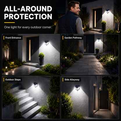 🔆 Kaufe 1, erhalte 1 GRATIS! Solar-Wandleuchte Außen Wasserdicht – Automatisch hell, zuverlässig sicher! 🏡 140 LEDs, kabellose Wandmontage, regenfest 🛡️