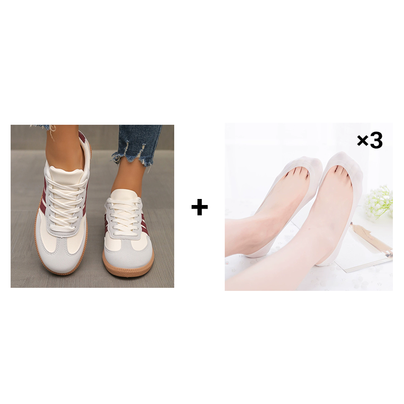 🔥Verkaufsschlager🔥Damen Stylische Runde Zehen Rutschfeste Freizeitschuhe