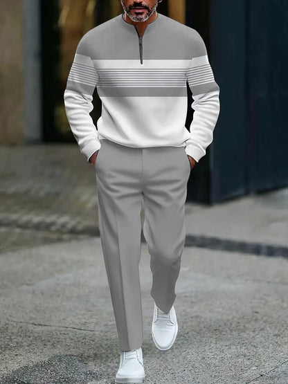 👕 50% RABATT! ⌛ Herren-Set: Pullover mit Grafischem Druck & Hose – Lässiger Street-Style, Bequemer Schnitt & Vielseitig 👖