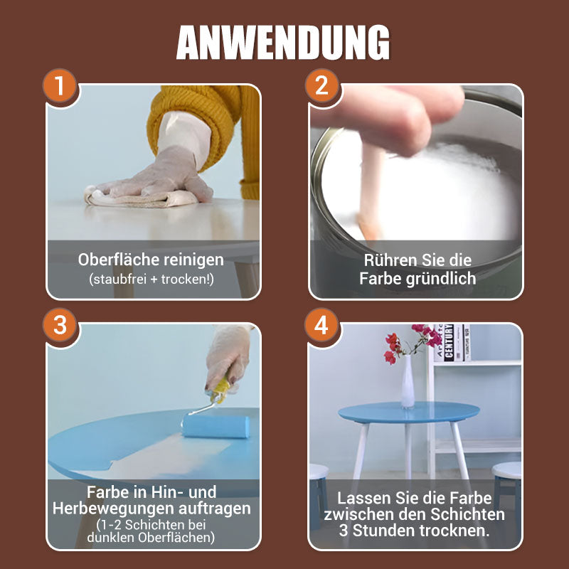 💥💥Umweltfreundliche, geruchsneutrale Holzmöbel-Reparatur- und Renovierungsfarbe auf Wasserbasis