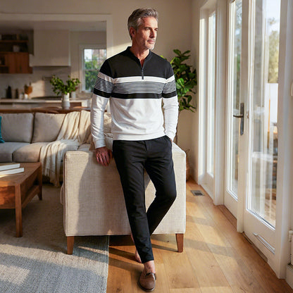 👕 50% RABATT! ⌛ Herren-Set: Pullover mit Grafischem Druck & Hose – Lässiger Street-Style, Bequemer Schnitt & Vielseitig 👖