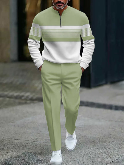 👕 50% RABATT! ⌛ Herren-Set: Pullover mit Grafischem Druck & Hose – Lässiger Street-Style, Bequemer Schnitt & Vielseitig 👖