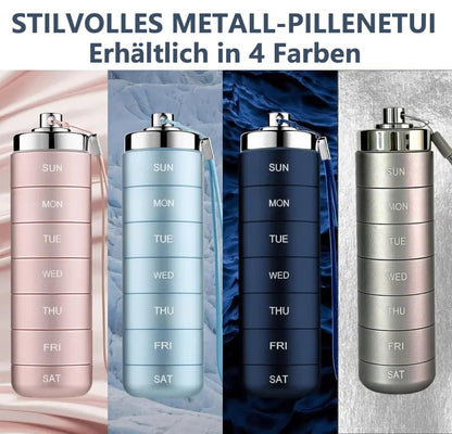 💎 -50% AUF DIE METALL-PILLENDOS! 💎 Auslaufsicher, 7-Tage & Lasergravur für unterwegs 🧳