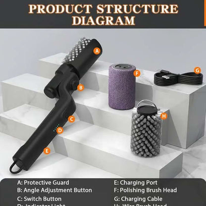 💎 50% RABATT! 💎 Kabelloser Elektrischer Grillbürstenreiniger – Tiefenreinigung, Schnellwechsel-Bürste & 2600mAh Akku 🔋🍖