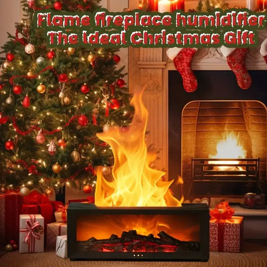 🔥 50 % RABATT – LETZTER TAG! 💦 Luftbefeuchter mit Kaminfeuer-Effekt – 7 LED-Farben und Fernbedienung, beruhigende Atmosphäre für Zuhause/Büro 🌙📦