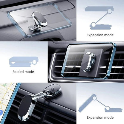 🚗 50 % Rabatt! Magnetischer Handyhalter fürs Auto – Fester Halt, freie Sicht! 📱 360° drehbar, faltbar & bequem mit einer Hand verstellbar 🧲