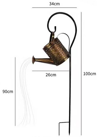 Solarbetriebene Wasserfall-Lichter ✨