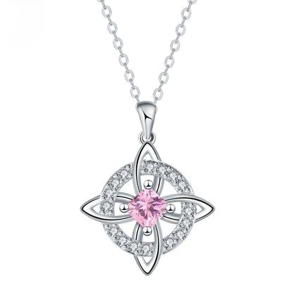 🔥 50 % Rabatt! Unisex-Halskette mit Hexenknoten-Anhänger – Symbol für Glück & Verbundenheit ✨📿 Langlebiges Kupfer, vielseitiger Stil für jeden Look, 12 Monatsdesigns zur Auswahl