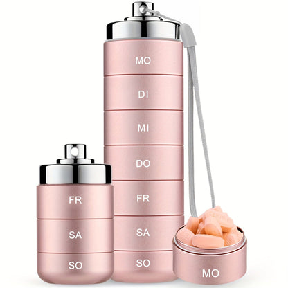 💎 -50% AUF DIE METALL-PILLENDOS! 💎 Auslaufsicher, 7-Tage & Lasergravur für unterwegs 🧳