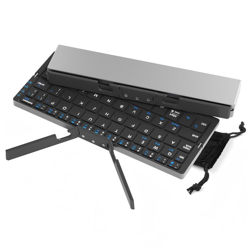 🌞Frühlingserwachen: 50% Rabatt!🎹Faltbare Mini-Bluetooth-Tastatur – Magnetischer Ständer, Universell Kompatibel & Lange Akkulaufzeit, Tragbar für Telefon/Pad/Laptop
