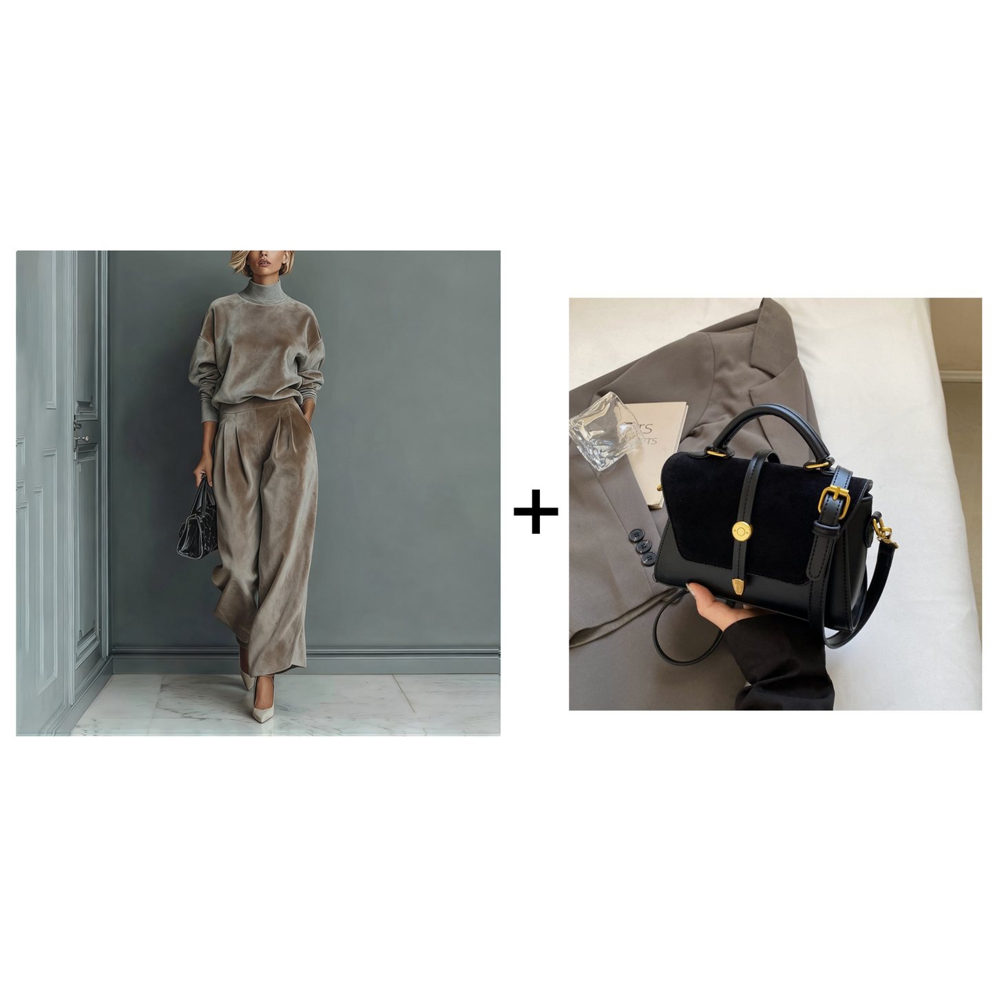 🎉 Neujahrsgeschenk – 50% RABATT!🧥 Damen-Freizeit-Zweiteiler: Warmes Oberteil + Weite Hose – mühelos stylisch & bequem (kein Kombinieren nötig!)