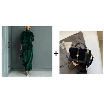 🎉 Neujahrsgeschenk – 50% RABATT!🧥 Damen-Freizeit-Zweiteiler: Warmes Oberteil + Weite Hose – mühelos stylisch & bequem (kein Kombinieren nötig!)