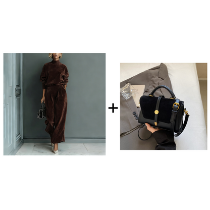 🎉 Neujahrsgeschenk – 50% RABATT!🧥 Damen-Freizeit-Zweiteiler: Warmes Oberteil + Weite Hose – mühelos stylisch & bequem (kein Kombinieren nötig!)