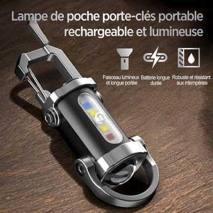 ⚡ 50 % Rabatt ! Mini LED Taschenlampe Schlüsselanhänger – Kleines Format, maximale Power! 🔦 300 Lumen & 7 Modi, USB-C Aufladung, stoßfest & regendicht
