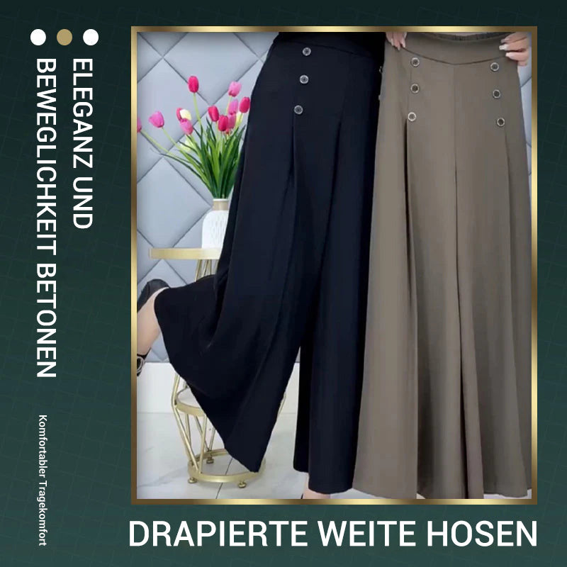 👖 50% RABATT JETZT ! 🔥 Falten-Weitbeinhosen – Schmeichelhafte Silhouette, Bequemer Tragekomfort & Vielseitiger Stil 💃