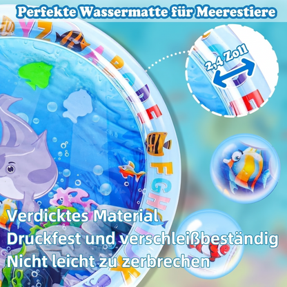 😻Wassermatte für Haustiere – interaktives Spielzeug mit schwimmenden Fischen + kühlende Sommermatte