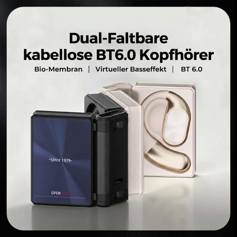 ⏰️Letzter Tag für kostenlosen Versand⌛️🎧Kabellose Kopfhörer mit Noise-Cancelling – 145h Spielzeit, Bluetooth 6.0 & IPX5 Sport-Zertifizierung 🚀✨