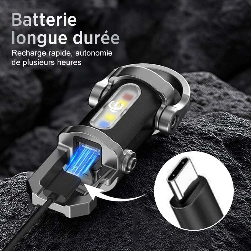 ⚡ 50 % Rabatt ! Mini LED Taschenlampe Schlüsselanhänger – Kleines Format, maximale Power! 🔦 300 Lumen & 7 Modi, USB-C Aufladung, stoßfest & regendicht