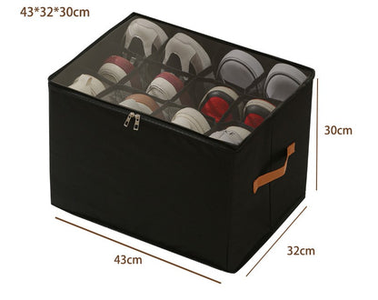 👟 50% RABATT! 🧺 Schuh-Aufbewahrungsbox aus Stoff – Zusammenklappbar, staubdicht & atmungsaktiv – Ideal für Schränke & Schlafzimmer ✨