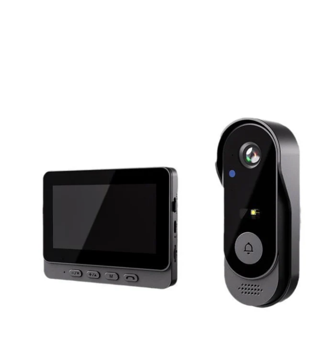 💐50 % RABATT!📢🔔 Türklingelkamera mit Bildschirm – 4,3-Zoll-Display und einfache Einrichtung: Sehen Sie, wer da ist, bevor Sie die Tür öffnen ✨