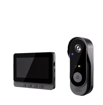 💐50 % RABATT!📢🔔 Türklingelkamera mit Bildschirm – 4,3-Zoll-Display und einfache Einrichtung: Sehen Sie, wer da ist, bevor Sie die Tür öffnen ✨