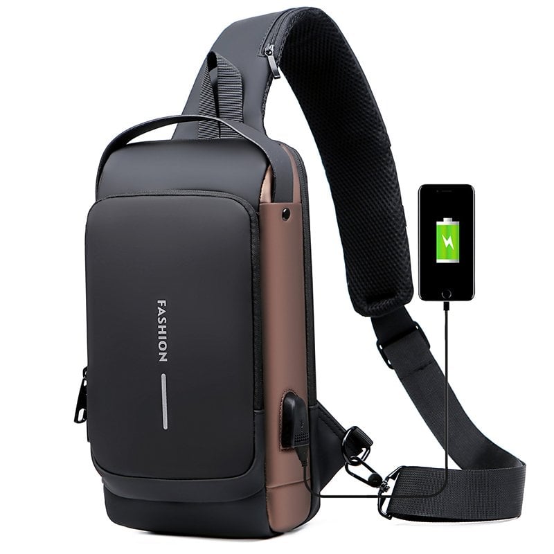 🔥 Heißer Verkauf🔥Sporttragetasche mit USB-Ladefunktion, Diebstahlsichere Umhängetasche