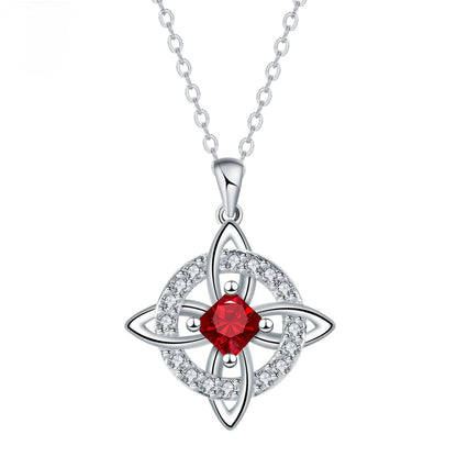 🔥 50 % Rabatt! Unisex-Halskette mit Hexenknoten-Anhänger – Symbol für Glück & Verbundenheit ✨📿 Langlebiges Kupfer, vielseitiger Stil für jeden Look, 12 Monatsdesigns zur Auswahl