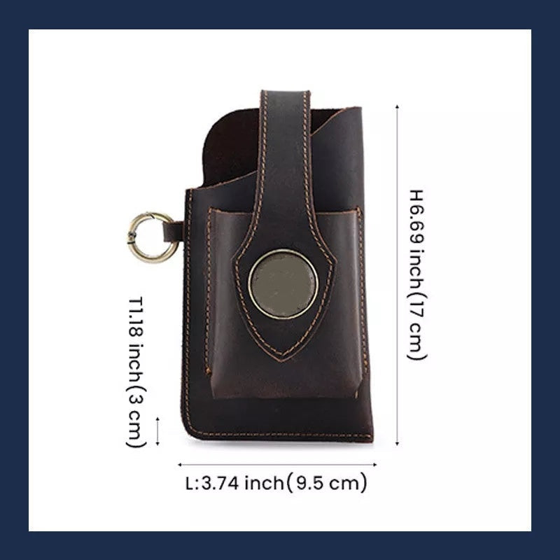Multifunktionale Handytasche aus Leder