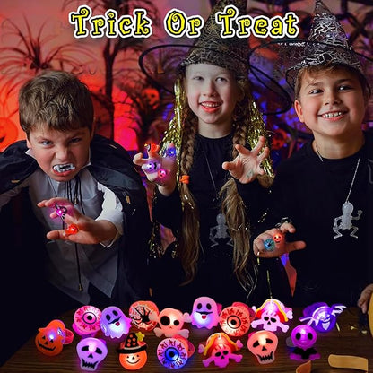🎁LED-Leuchtring für Halloween😍 – Set mit 50 Stück