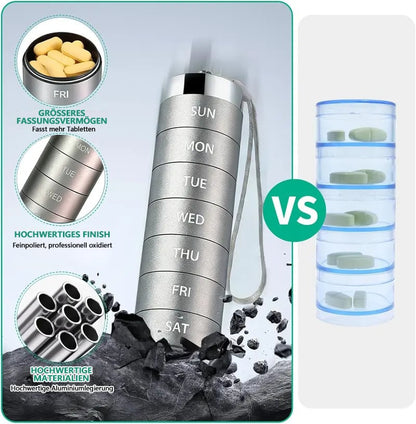 💎 -50% AUF DIE METALL-PILLENDOS! 💎 Auslaufsicher, 7-Tage & Lasergravur für unterwegs 🧳