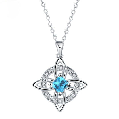 🔥 50 % Rabatt! Unisex-Halskette mit Hexenknoten-Anhänger – Symbol für Glück & Verbundenheit ✨📿 Langlebiges Kupfer, vielseitiger Stil für jeden Look, 12 Monatsdesigns zur Auswahl