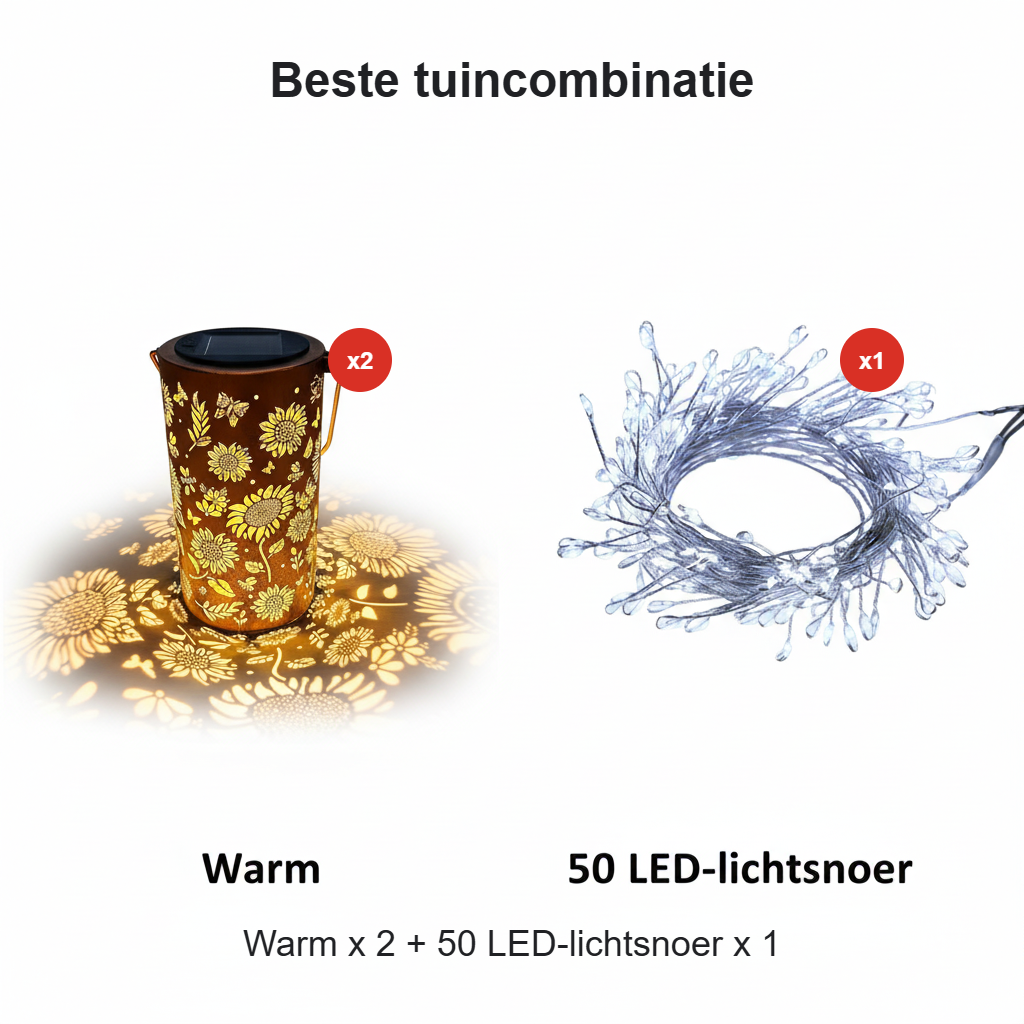 🌞NEUHEITEN FÜR 2026 – 60 % RABATT🌞Hängende Solar-Schattenlaterne mit durchbrochenem Design