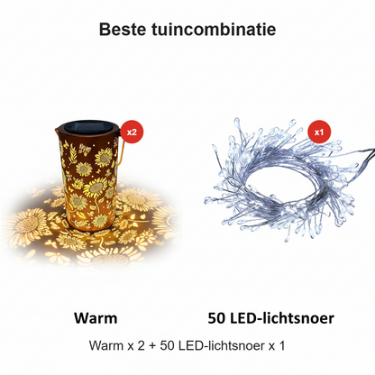 🌞NEUHEITEN FÜR 2026 – 60 % RABATT🌞Hängende Solar-Schattenlaterne mit durchbrochenem Design
