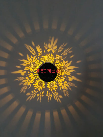 💎 60% RABATT! 💎 Solar-Mandalaleuchte für Garten & Terrasse – 2-in-1 Boden- & Wandleuchte mit Vintage-Projektion, IP65 & Rostfrei 🌿🌙