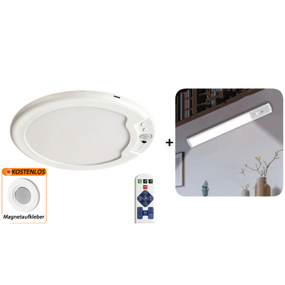 💎50% Rabatt✨Wiederaufladbare LED-Deckenleuchte mit Bewegungssensor💡⚡Licht per Sprachbefehl – Schluss mit dem lästigen Drücken von Schaltern🔌