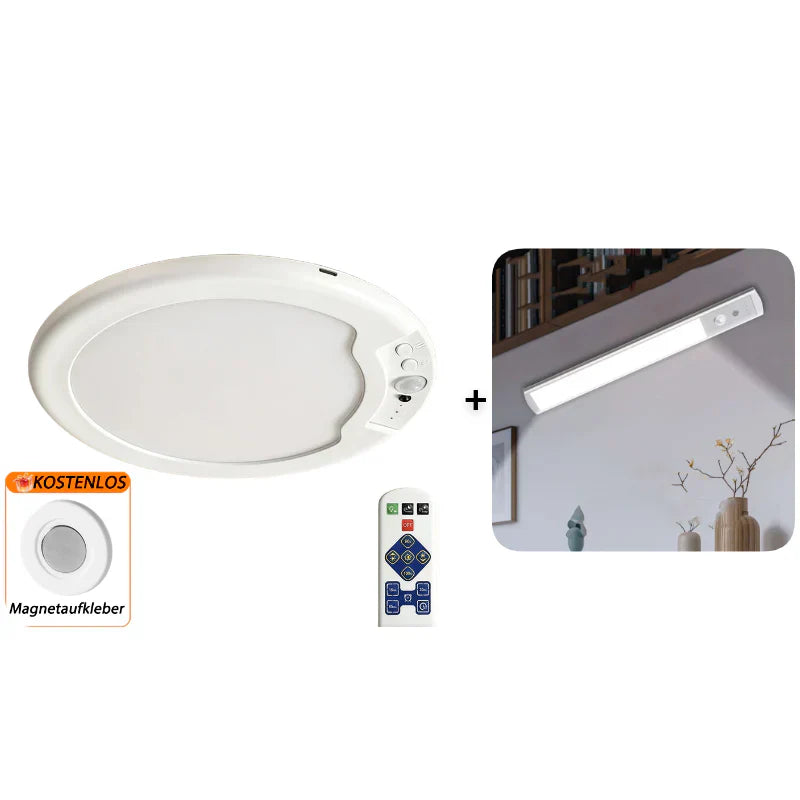 💡 LIMITIERTES ANGEBOT 50% RABATT! 🔋 Wiederaufladbare LED-Deckenleuchte mit Bewegungssensor & Fernbedienung – USB-Aufladbar, Farbwechsel, Einfache Montage ✨