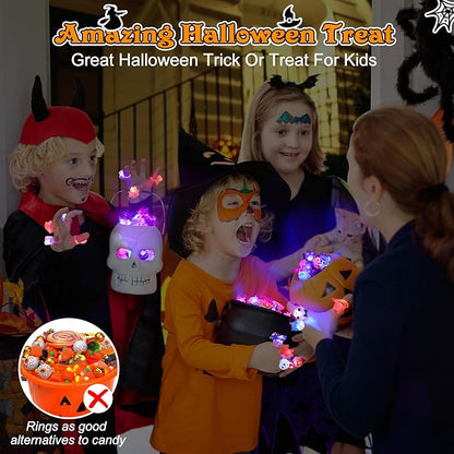🎁LED-Leuchtring für Halloween😍 – Set mit 50 Stück